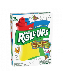 Fruit Roll-Ups Blastin' Berry Hot Colours (10 Rolls) BBF 18 Dec 2025