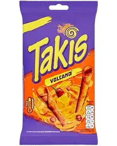 Takis Volcano Seasoned Chilli and Cheese Flavour Corn Snack - 100g