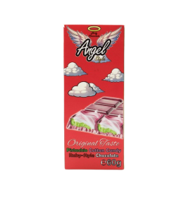 Angel Hair Schokolade 60g – Pistachio cream & candy floss in white ruby ​​chocolate