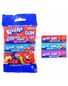 Kool-Aid Gum (4 Pack, 3 Flavours) - 50g