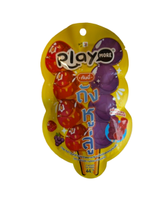 Play More ready to eat Jelly, Strawberry & Grape - 44g (Thailand Import)