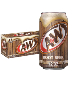 A&W Root Beer 355ml (USA) 12 Pack (No Caffeine)