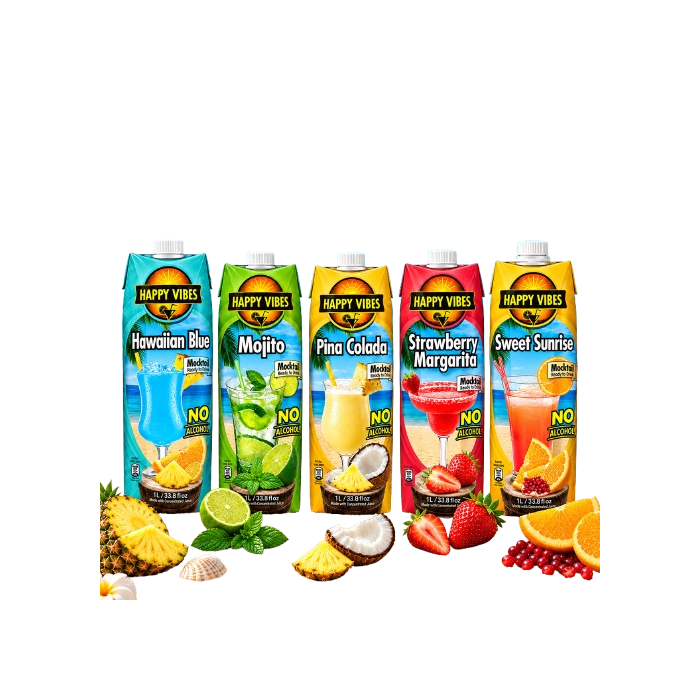 Happy Vibes Mocktail - Ready to drink - No Alcohol 1L