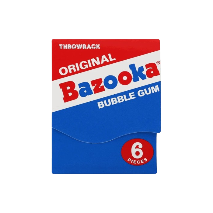 Bazooka Original Throwback Bubble Gum Mini Wallet Pack 