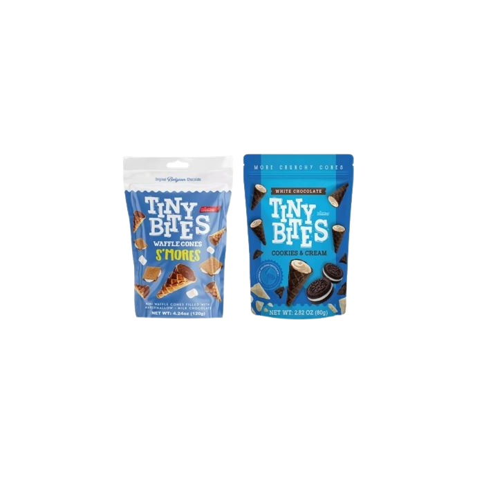 Tiny Bites Crispy Mini Chocolate Waffle Cones  (USA IMPORT)