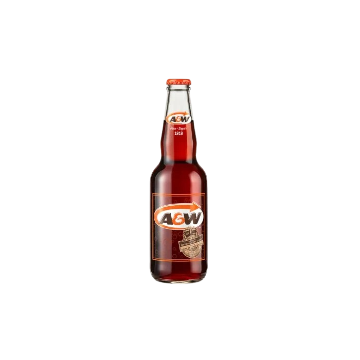 A&W Root Beer Glass Bottle - 341ml