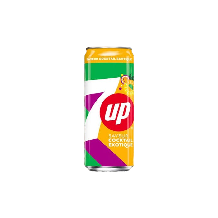 7UP Saveur Exotique Cocktail Drink Slim Can (330ml)
