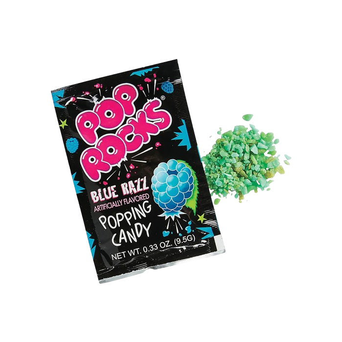 Pop Rocks Blue Razz Popping Candy - 9.5g