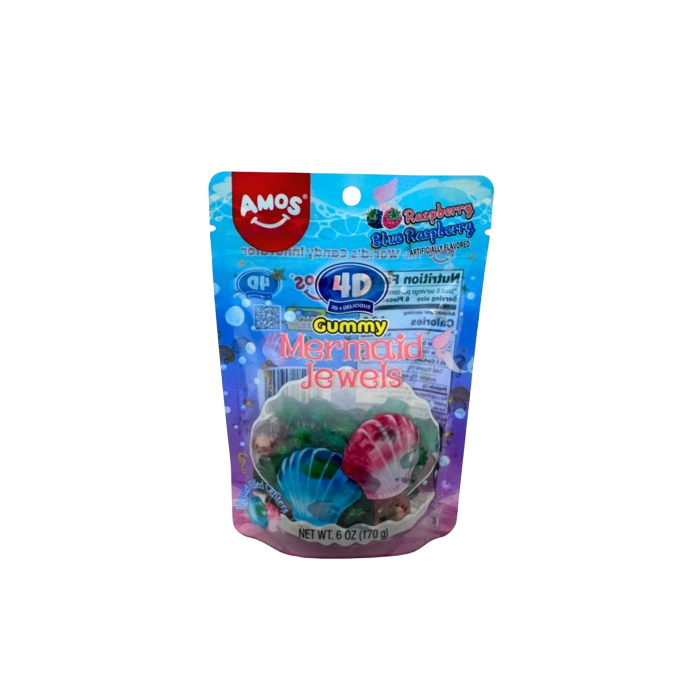 Amos 4D Gummy Mermaid Jewels - 170g