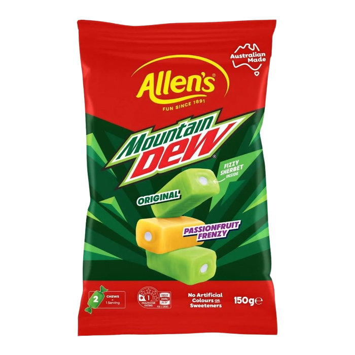 Allen’s Mountain Dew Chews - 150g