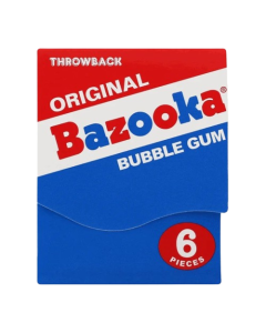 Bazooka Original Throwback Bubble Gum Mini Wallet Pack 