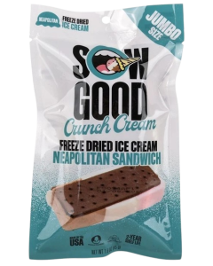 Sow Good Crunch Cream Freeze Dried Ice Cream Neapolitan Sandwich - 45g 