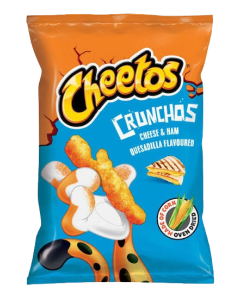 Cheetos Crunchos Corn Snack with Cheese & Ham Quesadilla Flavoured - 80g