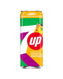 7UP Saveur Exotique Cocktail Drink Slim Can (330ml)