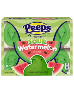 Peeps Sour Watermelon Chicks Easter Candy 10 Pk - 85g
