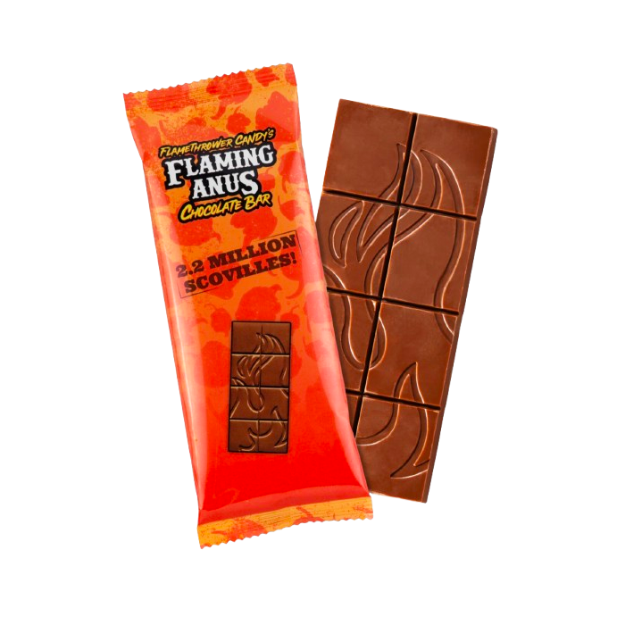 Flamethrower Candys Flaming Anus Chocolate Bar - 52g