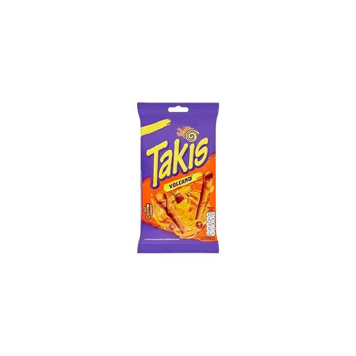 Takis Volcano Seasoned Chilli and Cheese Flavour Corn Snack - 100g