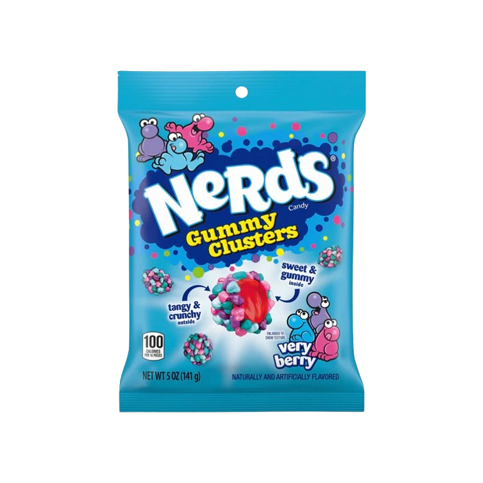 Nerds Gummy Clusters Very Berry Bag (141g)