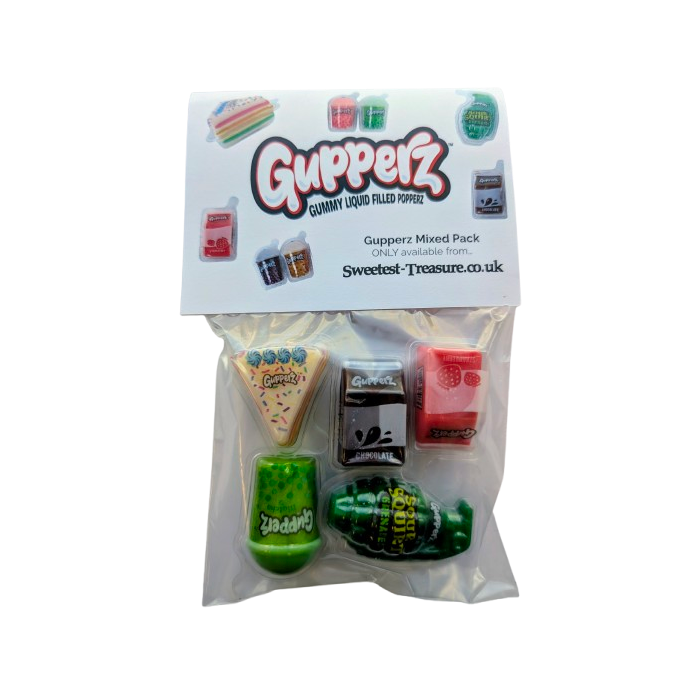 Gupperz Liquid Filled Popperz - 110g (Assorted pack of 5)