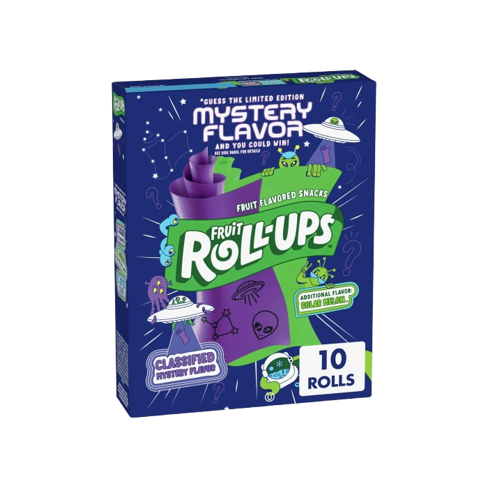 Fruit Roll-Ups Classified Mystery Flavour & Solar Melon Flavour BBF 30 AUG 2025