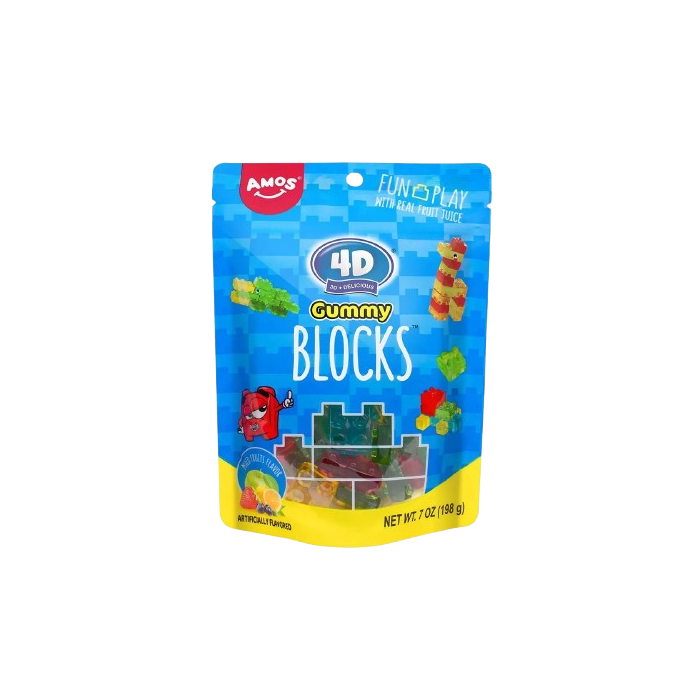 4D Gummy Blocks by Amos 198g (USA Import)