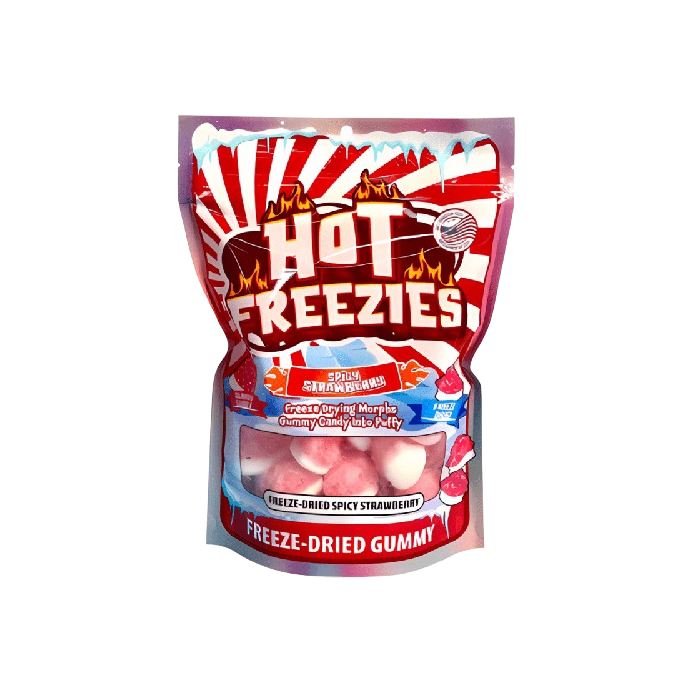 Hot Freezies - Freeze Dried Spicy Strawberry Gummy Candy 100g