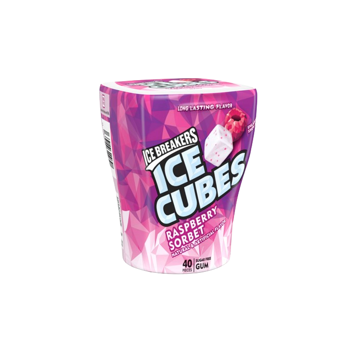 Ice Breakers Ice Cubes Raspberry Sorbet Gum