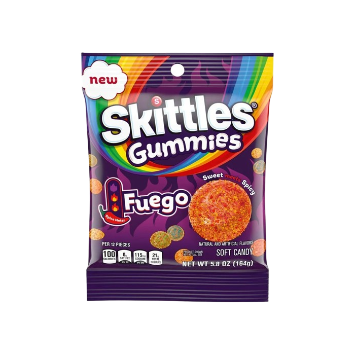 Skittles Gummies Fuego Bag - 164g (USA Import)