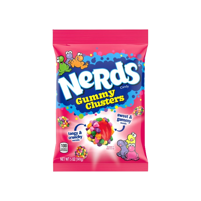 Nerds Gummy Clusters Rainbow Bag (141g)