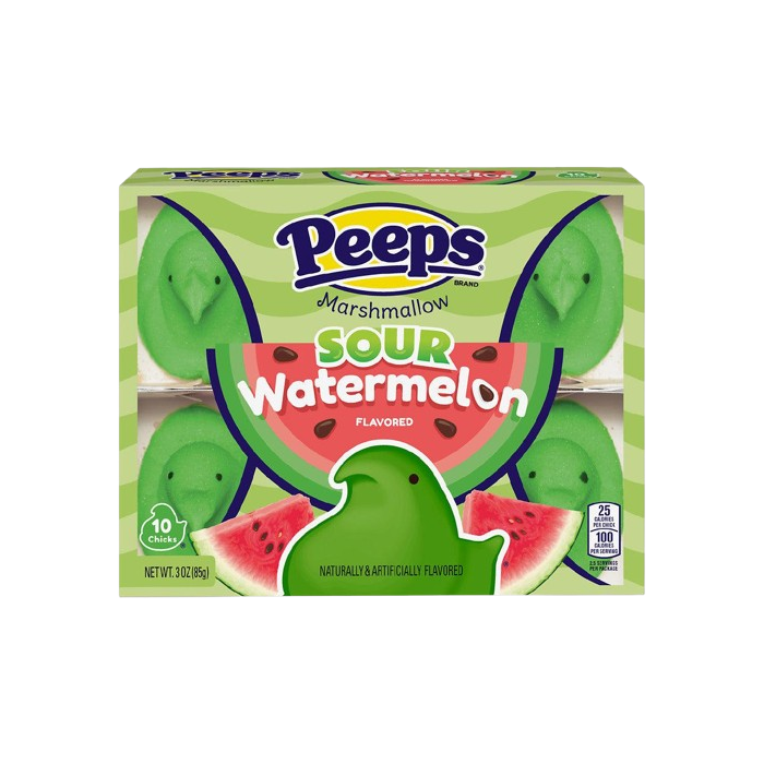 Peeps Sour Watermelon Chicks Easter Candy 10 Pk - 85g