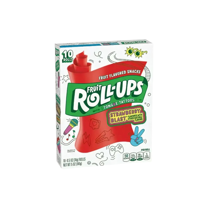 Fruit Roll-Ups Strawberry Blast (10 Rolls)