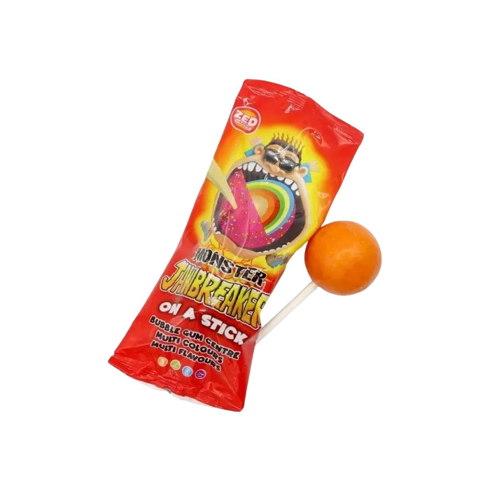 Zed Monster Jawbreaker on a stick (Bubble gum centre)