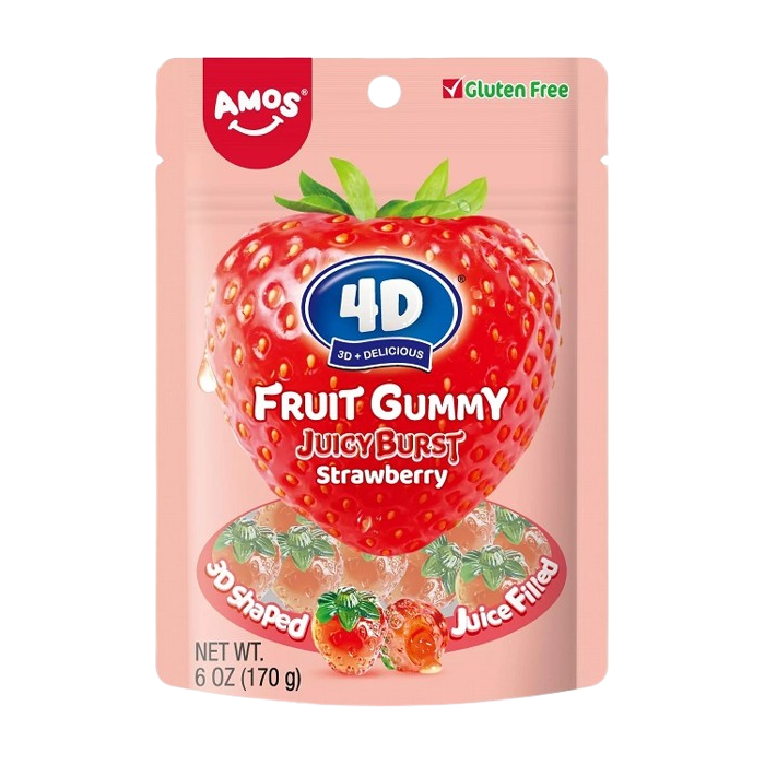 4D Gummy Strawberry Burst by Amos - 170g