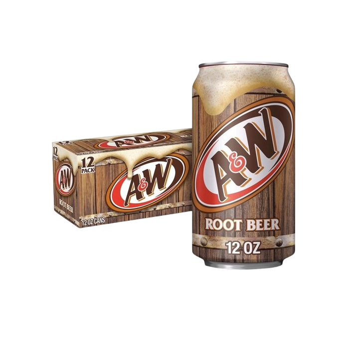 A&W Root Beer 355ml (USA) 12 Pack (No Caffeine)