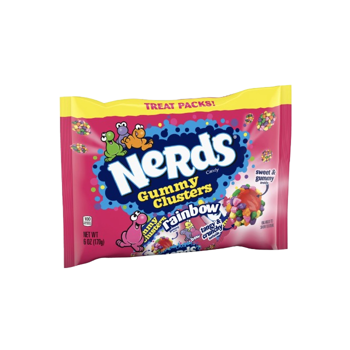 Nerds Gummy Clusters Rainbow - Treat Pack 0f 15 14g Pouches