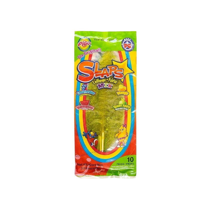 Pigui Original Slaps Mix 10 Pack Mexican Lollipops