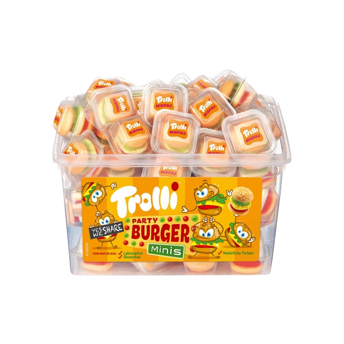 Trolli Party Burger Minis - 60 Pieces 600g